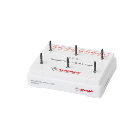 Intensiv Diamond Bur - Special shapes, Cylinder, Intensiv ZirconCut Prosthetics, edge 90° 860